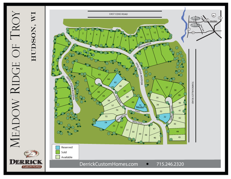 Custom Homes Hudson WI Meadow Ridge of Troy Derrick Homes